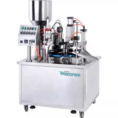 Leakproof Balm Cosmetic Liquid Filling Machine 0.6-0.8Mpa Practical