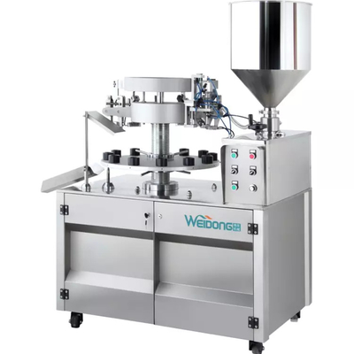 Leakproof Balm Cosmetic Liquid Filling Machine 0.6-0.8Mpa Practical
