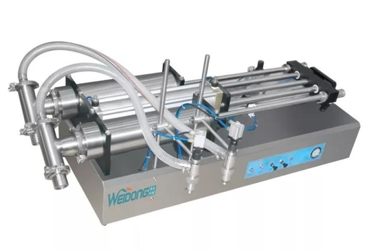 Small Semi Automatic Filling Machine Water Seay Operation