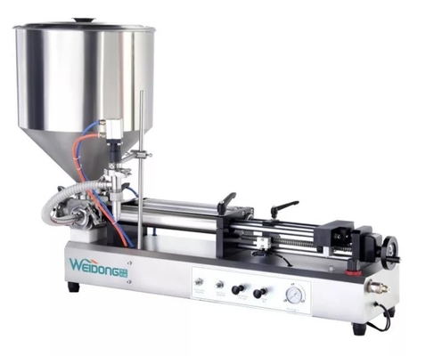 Small Semi Automatic Filling Machine Water Seay Operation
