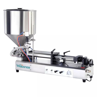 Semi Automatic Paste Cosmetic Liquid Filling Machine For 10-250ML Bottle