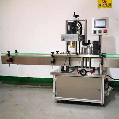 Pneumatic Automatic Screw Capping Machine For Glass Plastic Bottle