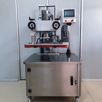 Pneumatic Automatic Screw Capping Machine For Glass Plastic Bottle