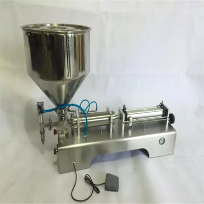 50-600ML Paste Automated Filling Machine 0.6Mpa For Glass Plastic Bottles