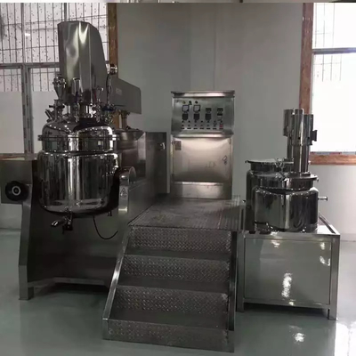 Pneumatic Lotion Cosmetic Emulsifier Mixer 50 Liter SUS304 SUS316