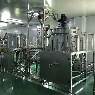 Pneumatic Lotion Cosmetic Emulsifier Mixer 50 Liter SUS304 SUS316