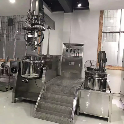 Stable 7.5KW Vacuum Emulsifier Homogenizer Mixer For Cosmetics
