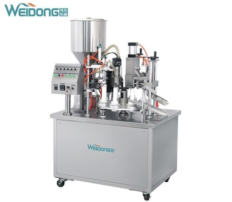 1.5KW Stable Tube Filling And Sealing Machine Rustproof Semi Automatic