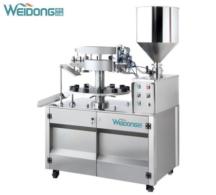 Multifunctional Paste Filling And Sealing Machine Leakproof 15can/Min
