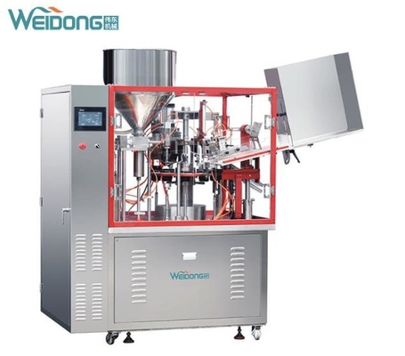 Antirust Aluminium Tube Filling Machine , 220V Automatic Tube Filler And Sealer