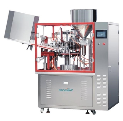 Antirust Aluminium Tube Filling Machine , 220V Automatic Tube Filler And Sealer