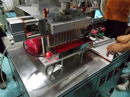 Stainless Steel Lipstick Filling Machine , Multifunctional Automatic Bottling Line