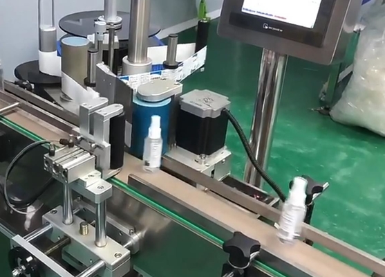 SUS304 PLC Double Side Sticker Labeling Machine , Antirust Automatic Labeling Machine