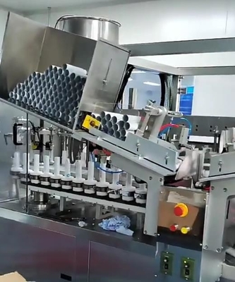 220V Cosmetic Tube Filling And Sealing Machine Pneumatic Driven