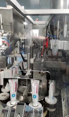 220V Cosmetic Tube Filling And Sealing Machine Pneumatic Driven