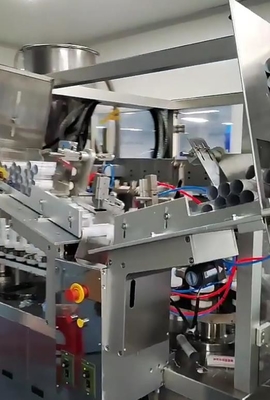 220V Cosmetic Tube Filling And Sealing Machine Pneumatic Driven