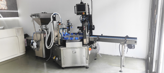 Stainless Steel 20-300ml Automated Filling Machine With Capping