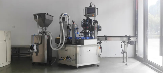 All In One Liquid Filling And Capping Machine For Cosmetic Cream Juice Beverage