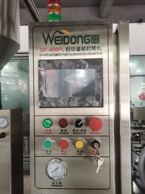 200kg Automatic Tube Filling And Sealing Machine With Air Pressure 0.4-0.6Mpa Power Supply 220V 50Hz