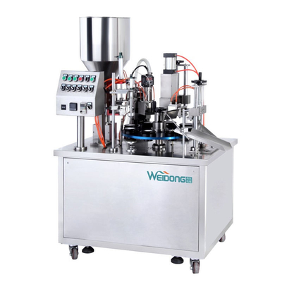 Semi Automatic Tube Filling And Sealing Machine For Tooth Paste 10ml