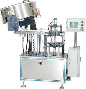 380V Automatic Aerosol Cover Capping Machine Sunscreen Spray Insecticide