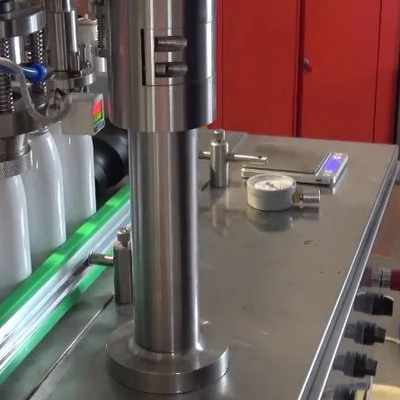 Precision Aerosol Filling Machine Semi Automatic Body Sprays Perfume Aerosol Safe To Operate