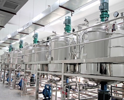 60 r/m 2000L Single Layer Mixing Tank For Liquid Products