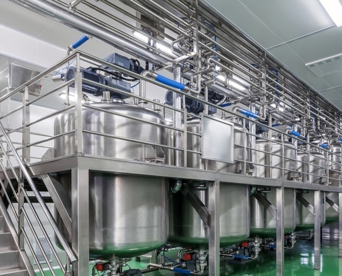 60 r/m 2000L Single Layer Mixing Tank For Liquid Products