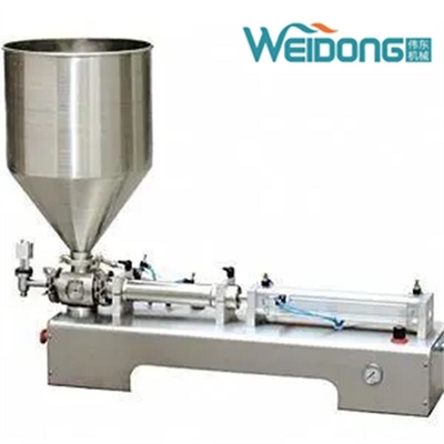 Water Cream Semi Automatic Horizontal Filling Machine 10ml-5000ml