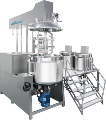 Automated Cosmetic Emulsifier Mixer Double Shaft Easy Cleaning