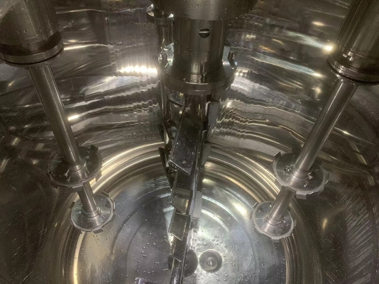 500-5000KG Cosmetic Emulsifier Mixing Vessels With PLC Control System