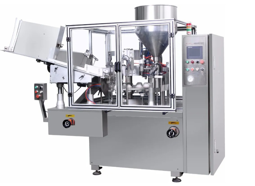 Fully Automatic Tube Sealing Filling Machine Low Noise For Food Pharmaceutical 30pcs / Min