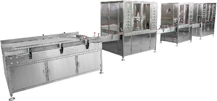 High Speed Aerosol Automatic Filling Production Line 90  Bottles / Min 1.1kw